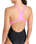 Arena Women's Stripe One Piece Swimsuit Swim Pro Back  One Piece Swimsuits  Arena