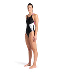 Arena Women's Stripe One Piece Swimsuit Swim Pro Back  One Piece Swimsuits  Arena