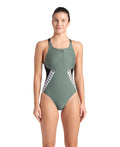 Arena Women's Stripe One Piece Swimsuit Swim Pro Back  One Piece Swimsuits  Arena