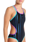 Arena Women's One Metallic Paint Swimsuit  One Piece  Arena