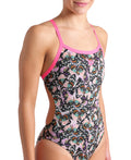 Arena Women's Butterflies One Piece Swimsuit Challenge Back  One Piece Swimsuits  Arena