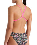 Arena Women's Butterflies One Piece Swimsuit Challenge Back  One Piece Swimsuits  Arena