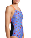 Arena Women's Cupcakes One Piece Swimsuit Swim Pro Back  One Piece Swimsuits  Arena