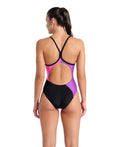 Arena Women's Multi Slices One Piece Swimsuit Lightdrop Back  One Piece Swimsuits  Arena