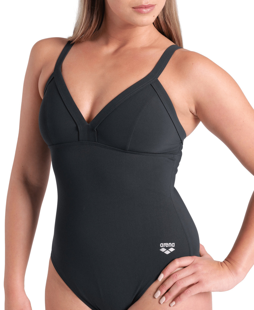Arena Women's Swimsuit Lara Soft Curve Back  One Piece Swimsuits  Arena