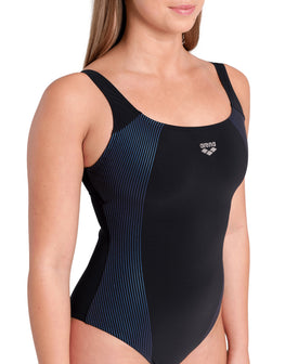 Arena Women's One Piece Swimsuit Adele Wing Back  One Piece Swimsuits  Arena