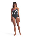 Arena Women's Swimsuit Giuliana Squared Back One Piece  One Piece Swimsuits  Arena