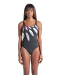 Arena Women's Swimsuit Giuliana Squared Back One Piece  One Piece Swimsuits  Arena