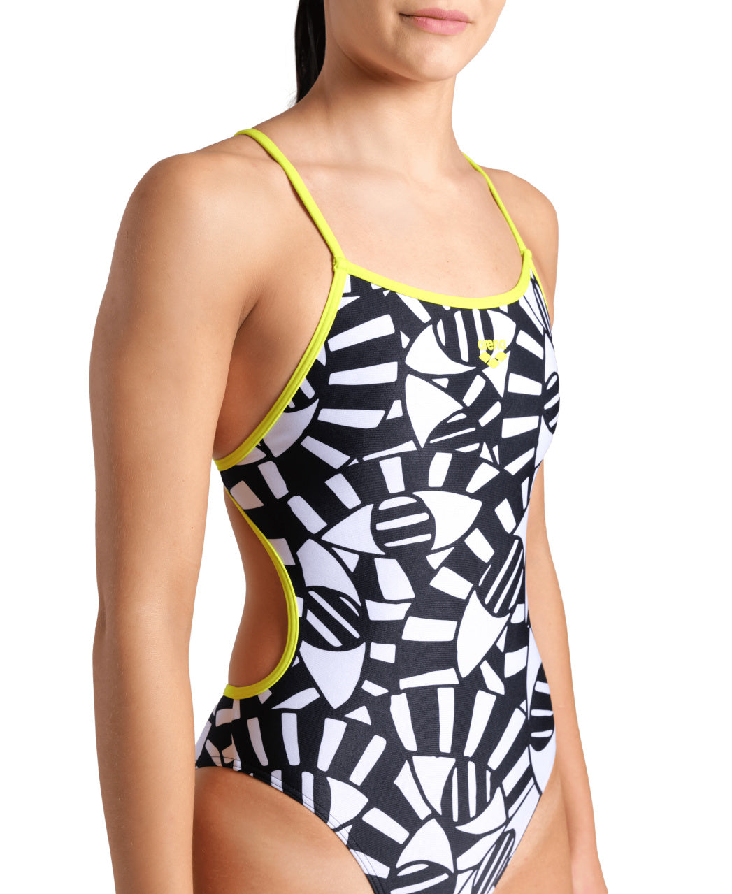 Arena Women's Open Your Eyes One Piece Swimsuit Lace Back  One Piece Swimsuits  Arena