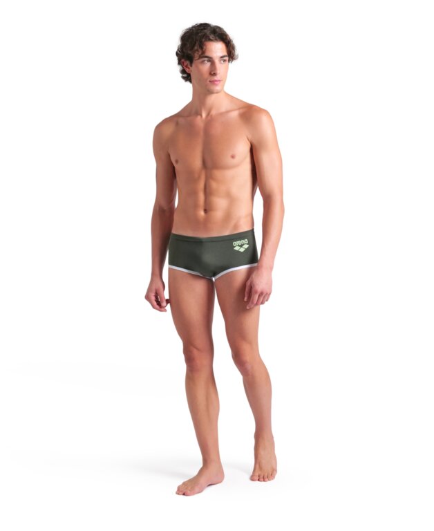 Arena Men's One Low Waist Short – Big Logo Swim Trunks | Swim2000.com