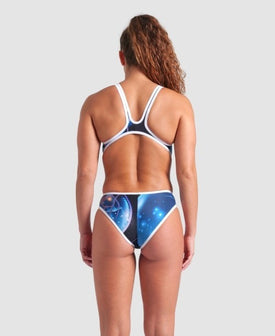 Arena Women's One Print Tech Back One Piece Swimsuit  One Piece Swimsuits  Arena