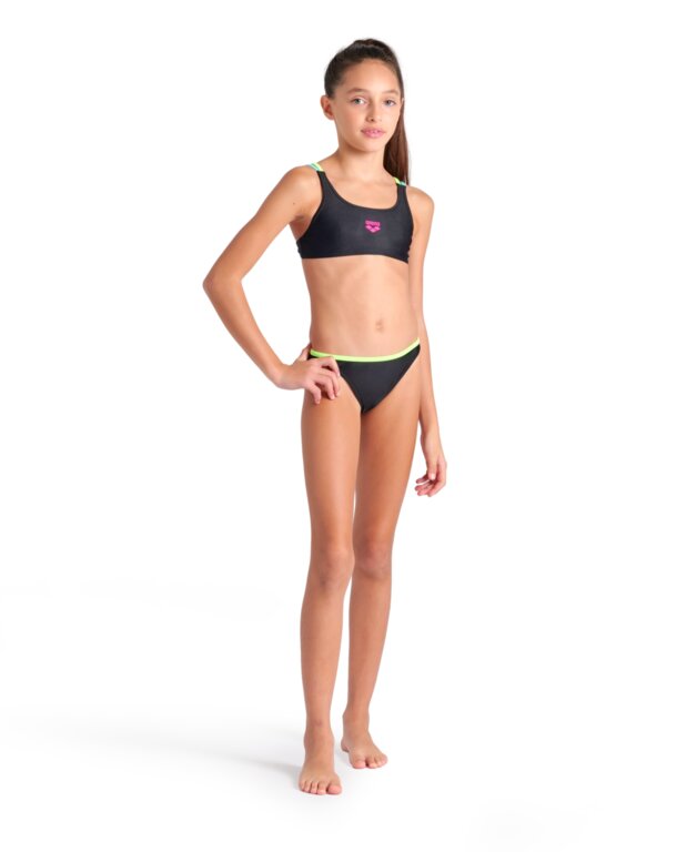 Arena Girl's Two Pieces Swimsuit Solid  Girls Bikini Set  Arena