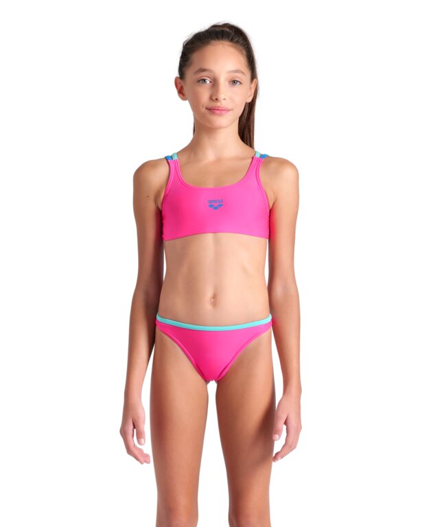 Arena Girl's Two Pieces Swimsuit Solid  Girls Bikini Set  Arena