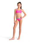 Arena Girl's Two Pieces Swimsuit Solid  Girls Bikini Set  Arena