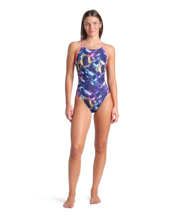 Arena Women's Soap Bubbles Web Back One Piece Swimsuit  One Piece Swimsuits  Arena