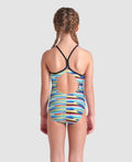 Arena Girl's Racing Stripe Lightdrop Back One Piece Swimsuit  Girls One Piece  Arena