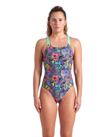 Arena Women's Vivid Repeat Swim Pro Back One Piece Swimsuit