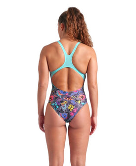 Arena Women's Vivid Repeat Swim Pro Back One Piece Swimsuit