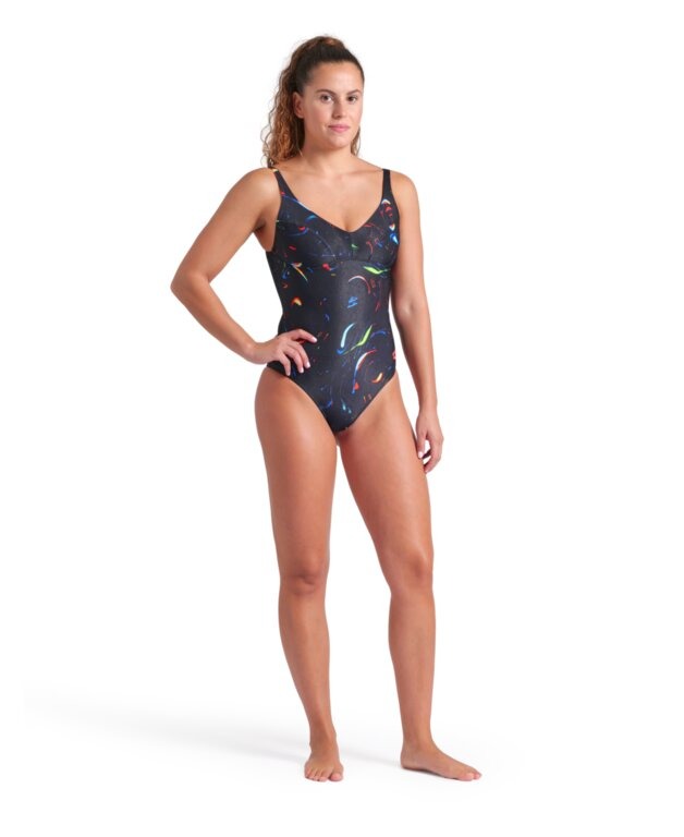 Arena Women's Shapewear Abyss U Back One Piece Swimsuit  One Piece Swimsuits  Arena