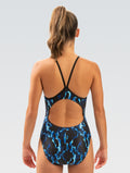 Dolfin Women's Reliance Print DBX Back One Piece Swimsuit Vapor  One Piece Swimsuits  Dolfin