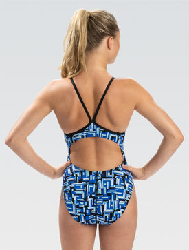 Dolfin Reliance Bionic V-Back One Piece Swimsuit  Two Year Team Prints (2025-2026)  Dolfin