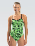 Dolfin Reliance Bionic V-Back One Piece Swimsuit  Two Year Team Prints (2025-2026)  Dolfin