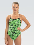 Dolfin Reliance Bionic V-Back One Piece Swimsuit  Two Year Team Prints (2025-2026)  Dolfin