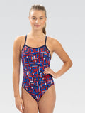 Dolfin Reliance Bionic V-Back One Piece Swimsuit  Two Year Team Prints (2025-2026)  Dolfin