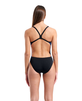 Arena Women's Grid Challenge Back Team One Piece Swimsuit  Swim Team Prints  Arena