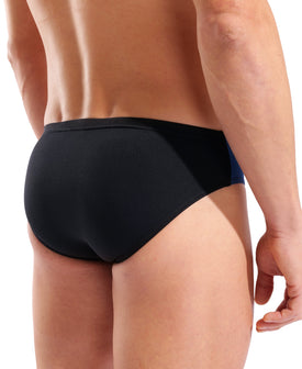 Arena Men's Grid Printed Front Lining Team Swim Brief  Swim Team Prints  Arena
