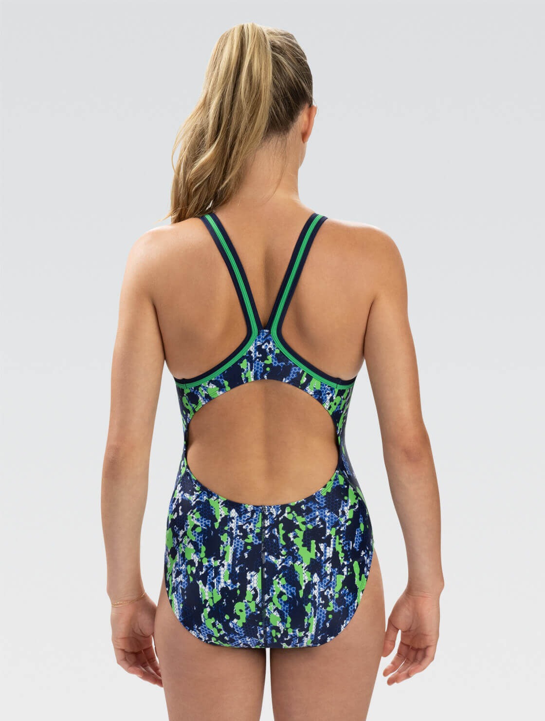 Dolfin Women's XtraSleek Breaker DBX Back One Piece Swimsuit  Two Year Team Prints (2025-2026)  Dolfin