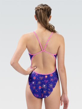 Dolfin Women's Uglies Heartbreaker String Back One Piece Swimsuit  One Piece Swimsuits  Dolfin