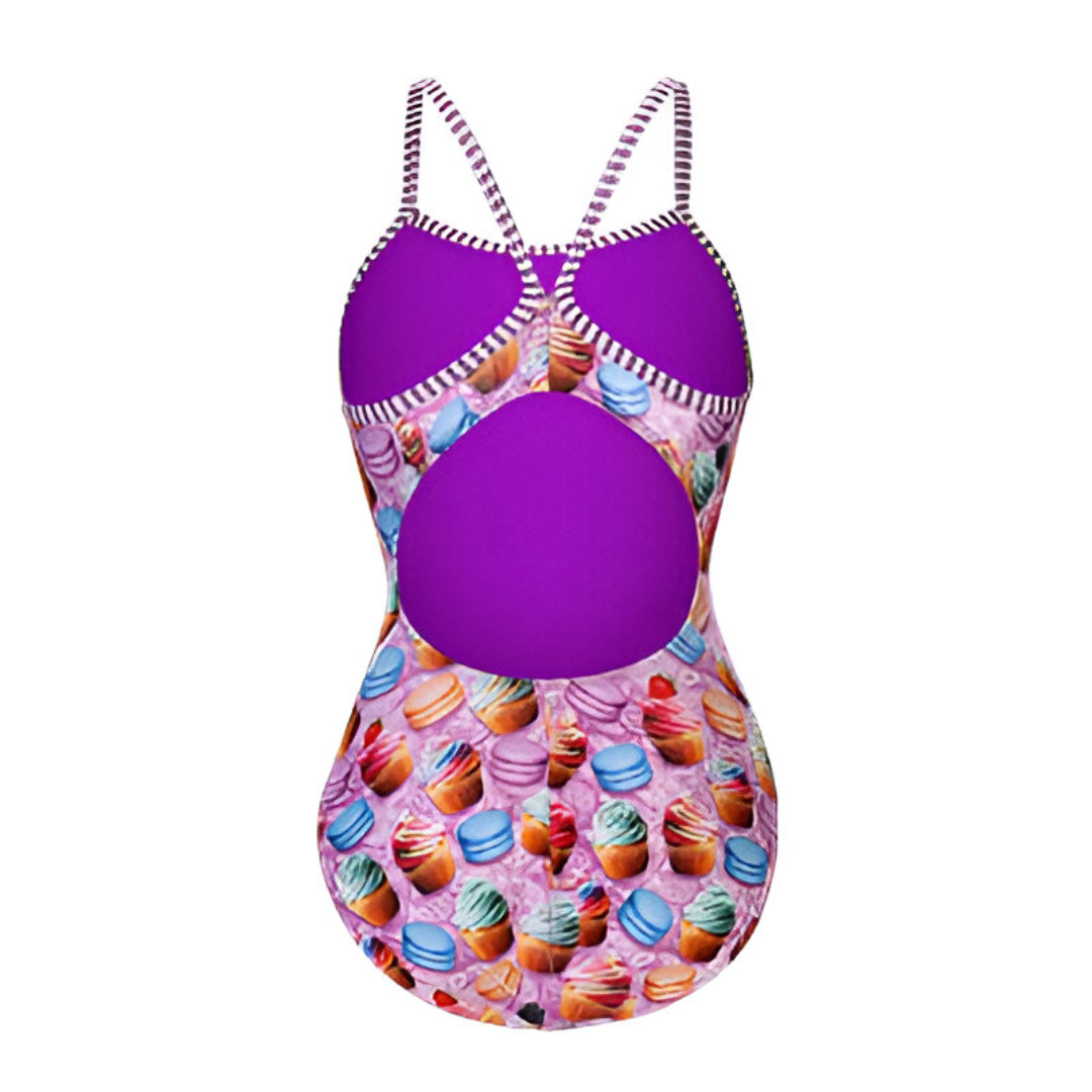 Dolfin Uglies V-2 Back One Piece Swimsuit Bon Appetit  Dolfin Uglies Swimwear  Dolfin