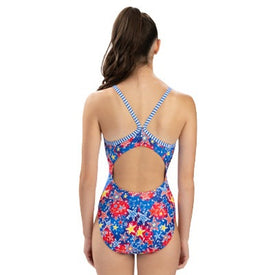 Dolfin Women's Uglies Celebrate V-Back One Piece Swimsuit  One Piece Swimsuits  Dolfin