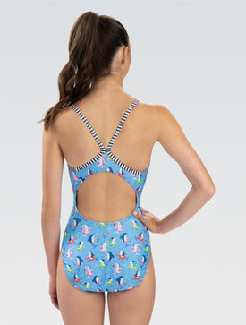 Dolfin Women's Uglies Fin Floats V-Back One Piece Swimsuit  One Piece Swimsuits  Dolfin