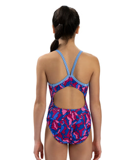 Dolfin Women's V-Back One Piece Swimsuit - Glazen