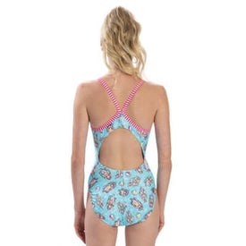 Dolfin Women's Uglies Splish Splash V-Back One Piece Swimsuit
