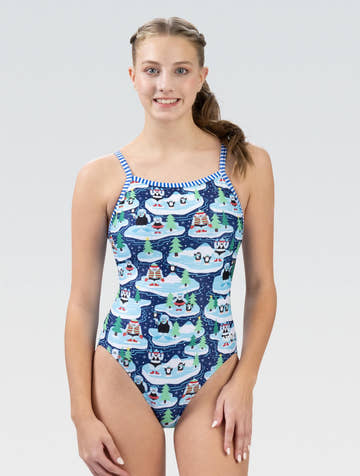 Dolfin Women's Uglies Yeti Plunge V-Back One Piece Swimsuit  One Piece Swimsuits  Dolfin