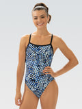 Dolfin Women's XtraSleek Propel Blue V-Back One Piece  One Piece Swimsuits  Dolfin