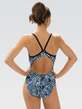 Dolfin Women's XtraSleek Propel Blue V-Back One Piece  One Piece Swimsuits  Dolfin
