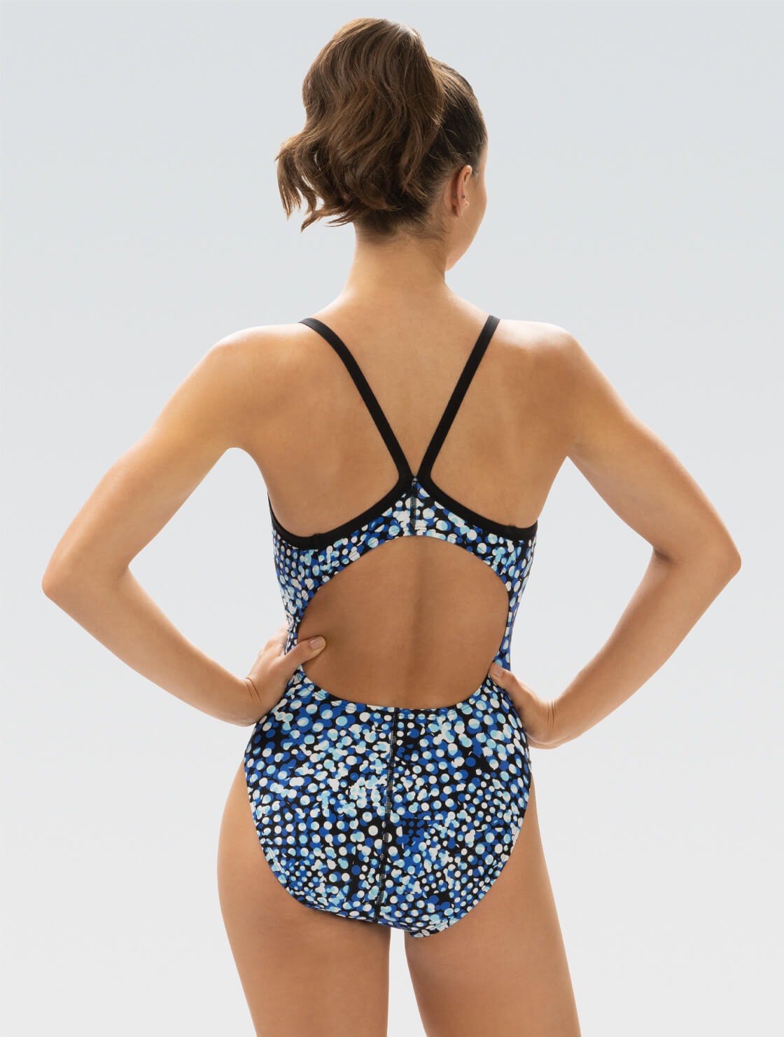 Dolfin Women's XtraSleek Propel Blue V-Back One Piece  One Piece Swimsuits  Dolfin