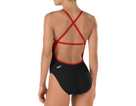 TRA Speedo Women's Launch Splice Endurance+ Cross Back One Piece Swimsuit  Competition Swimsuits  Speedo