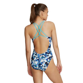 Speedo Women's Printed Thin Strap One Piece Swimsuit  One Piece Swimsuits  Speedo