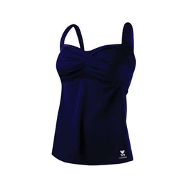 Women's Solid Twisted Bra Tankini  Women's Tankini Top  Tyr