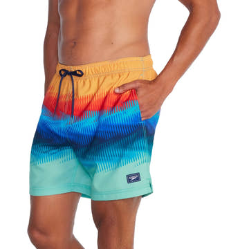 Speedo Men's Print Redondo Edge Volley 17 Inch Shorts  Boardshorts  Speedo