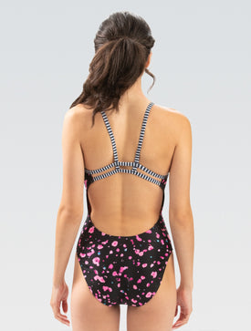 Dolfin Uglies Women's Pop Rocks Double Strap Back One Piece Swimsuit  One Piece Swimsuits  Dolfin