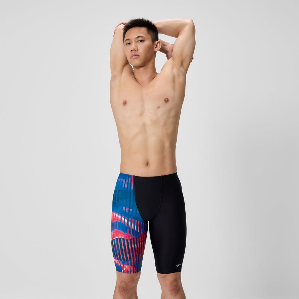 Speedo Men's Linear Lava Jammer Swimsuit  Swim Jammers  Speedo