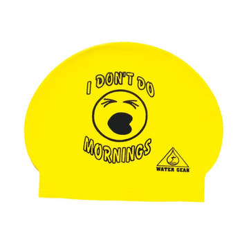 Swim Cap Dont Do Mornings    Water Gear