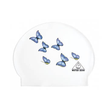 Latex Swim Cap Butterflies    Water Gear