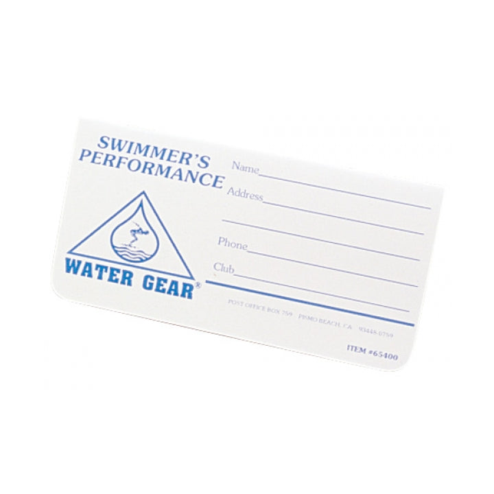 Racing Log Book    Water Gear